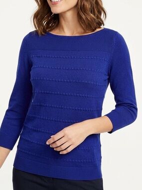 LOFT Royal Blue Crew Neck Sweater